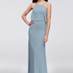 David’s bridal bridesmaid long dress